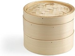 Comparativa de vaporeras apilables: acero inoxidable vs. bambú