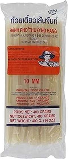 Fideos de arroz anchos y fideos de trigo: comparativa completa