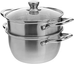 Características clave de una olla para cocinar al vapor sobre wok