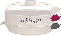 ¿Qué es un recipiente para cocción al vapor en microondas?