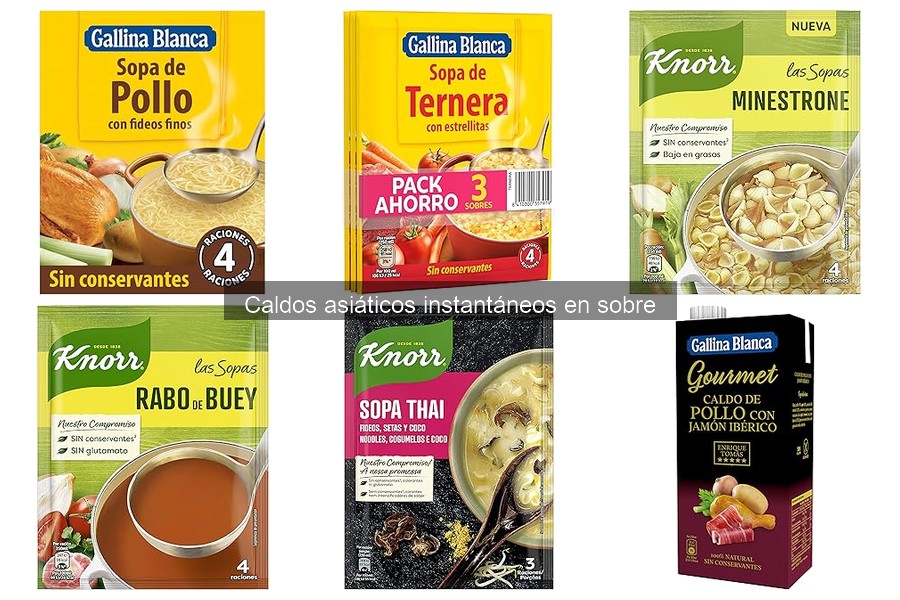 Alternativas a caldos asiáticos para alérgicos