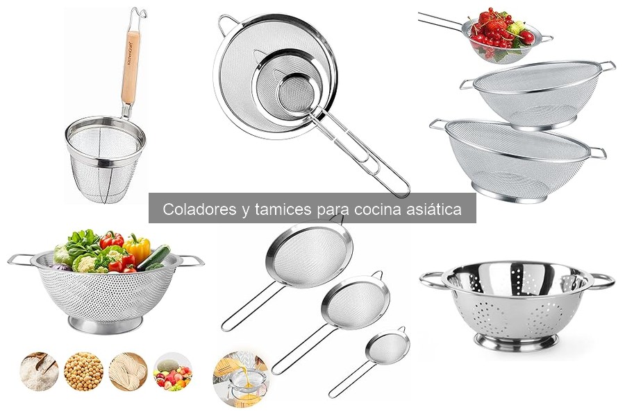 Alternativas a coladores y tamices en cocina asiática