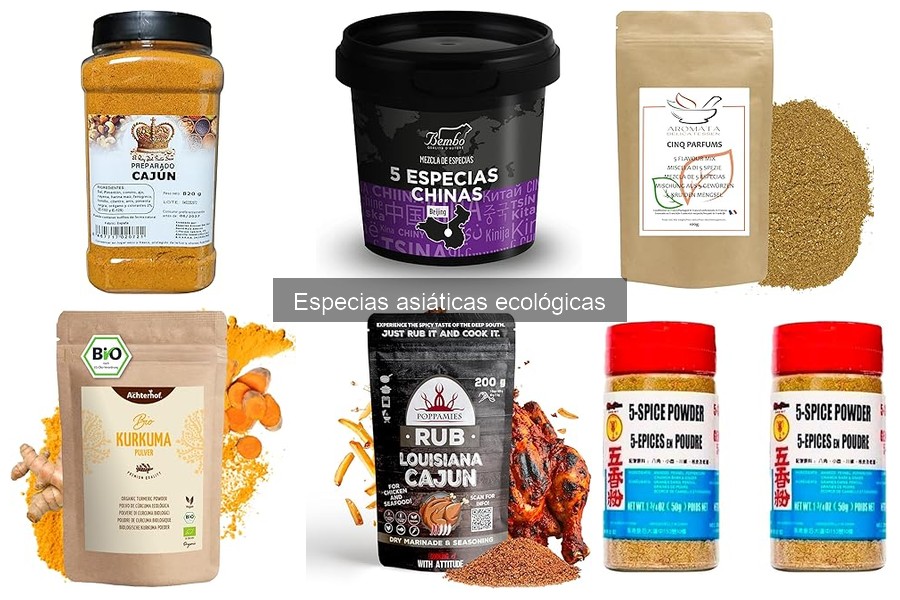 Alternativas a especias asiáticas ecológicas para cocinar