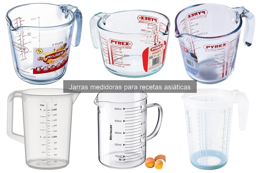 Alternativas a jarras medidoras para recetas asiáticas