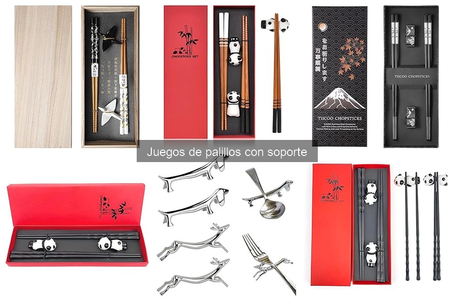 Alternativas a juegos de palillos con soporte para cocina asiática