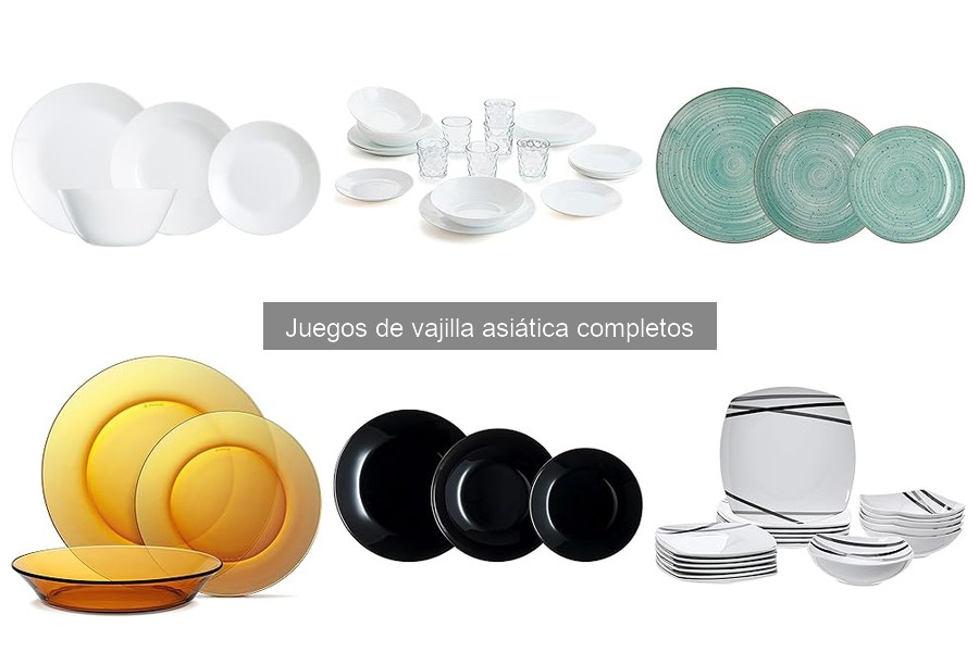 Alternativas a juegos de vajilla asiática para tus comidas