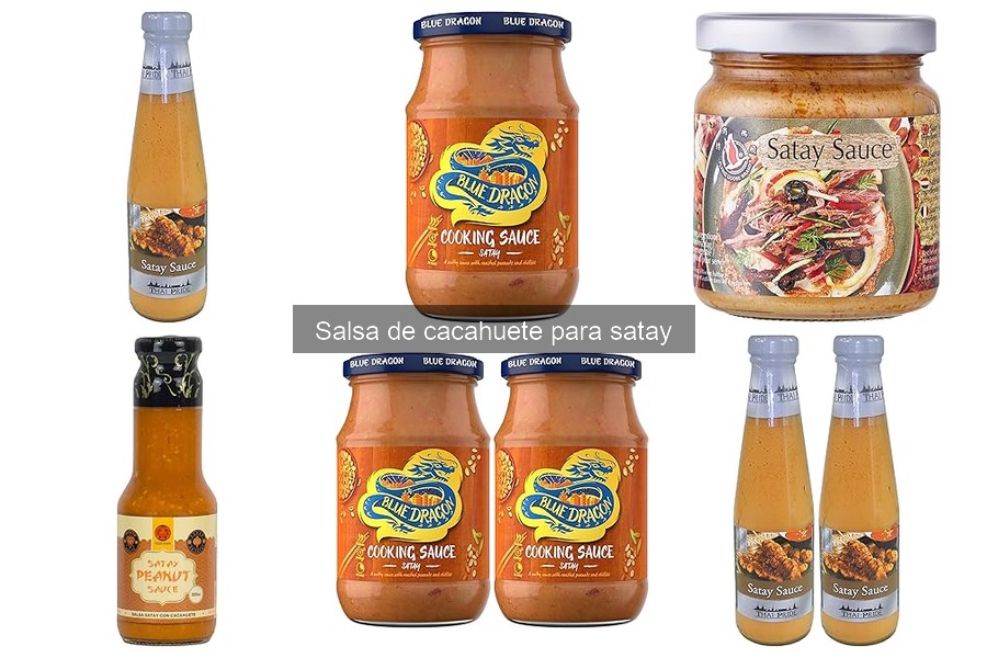 Alternativas a la salsa de cacahuete para satay