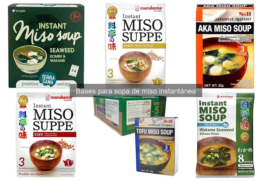 Alternativas a la sopa de miso instantánea para variar tu dieta