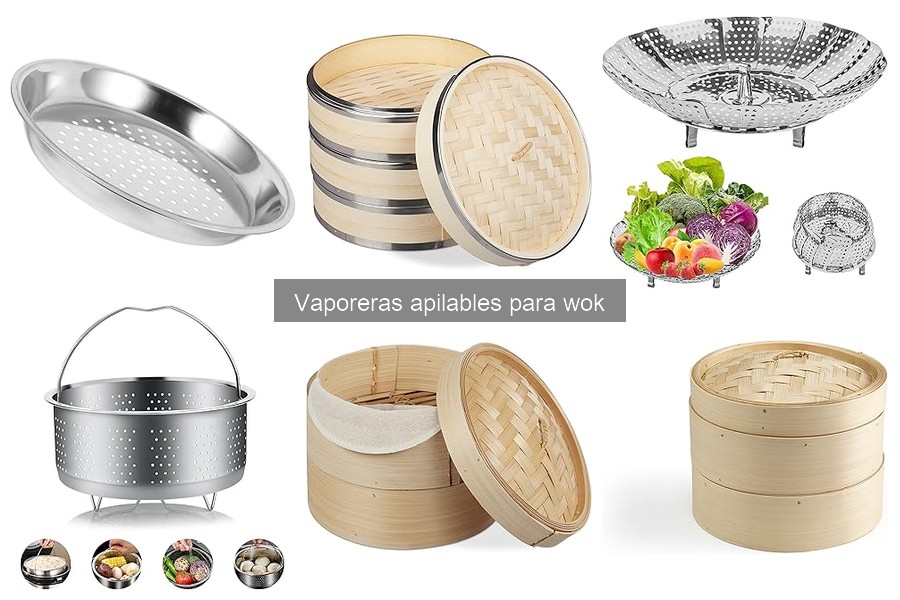 Alternativas a la vaporera apilable para wok en cocina