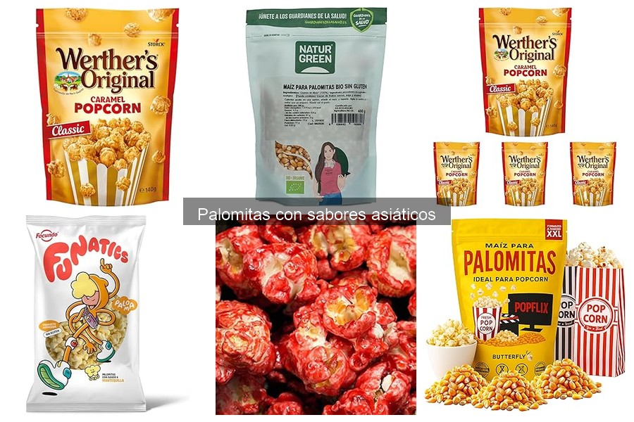Alternativas a las palomitas con sabores asiáticos