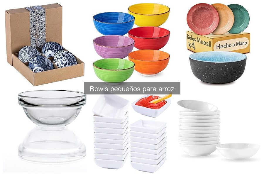 Alternativas a los bowls pequeños para arroz en tu cocina
