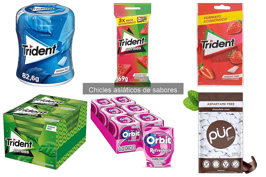 Alternativas a los chicles asiáticos de sabores