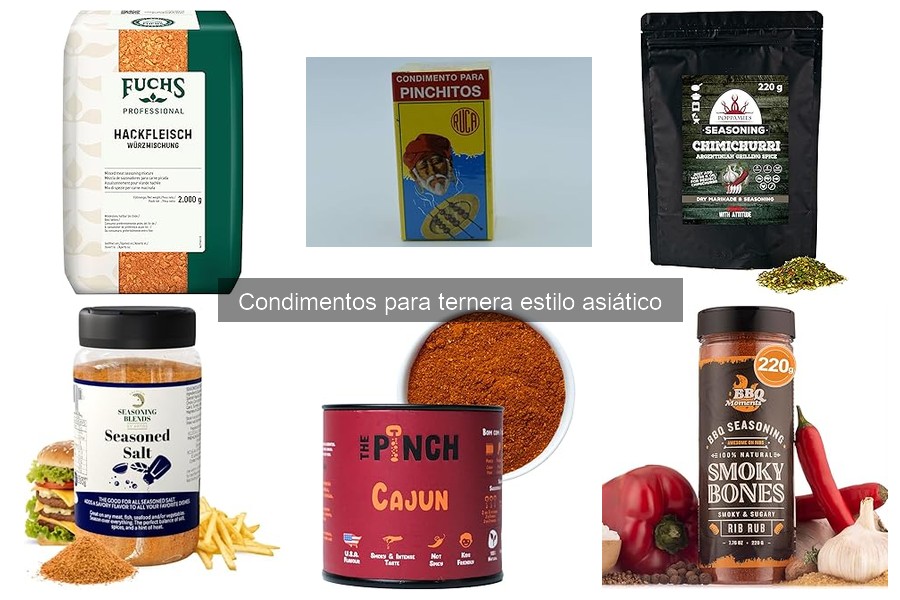 Alternativas a los condimentos tradicionales para ternera asiática