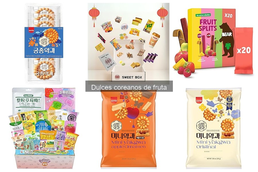 Alternativas a los dulces coreanos de fruta: opciones deliciosas