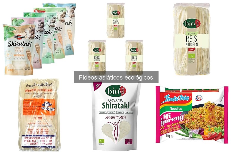 Alternativas a los fideos asiáticos ecológicos