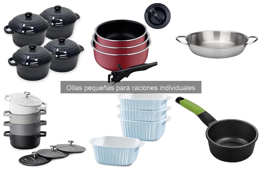 Alternativas a ollas pequeñas para raciones individuales