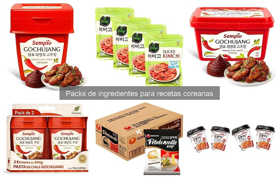 Alternativas a Packs de Ingredientes Coreanos para Cocinar