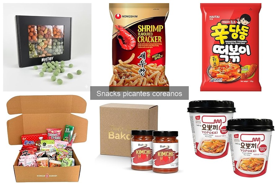 Alternativas a snacks picantes coreanos sin picante
