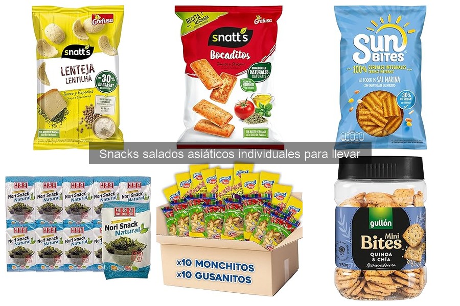 Alternativas a Snacks Salados Asiáticos sin Intolerancias
