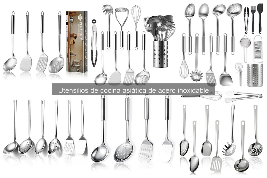 Alternativas a utensilios de acero inoxidable en cocina asiática