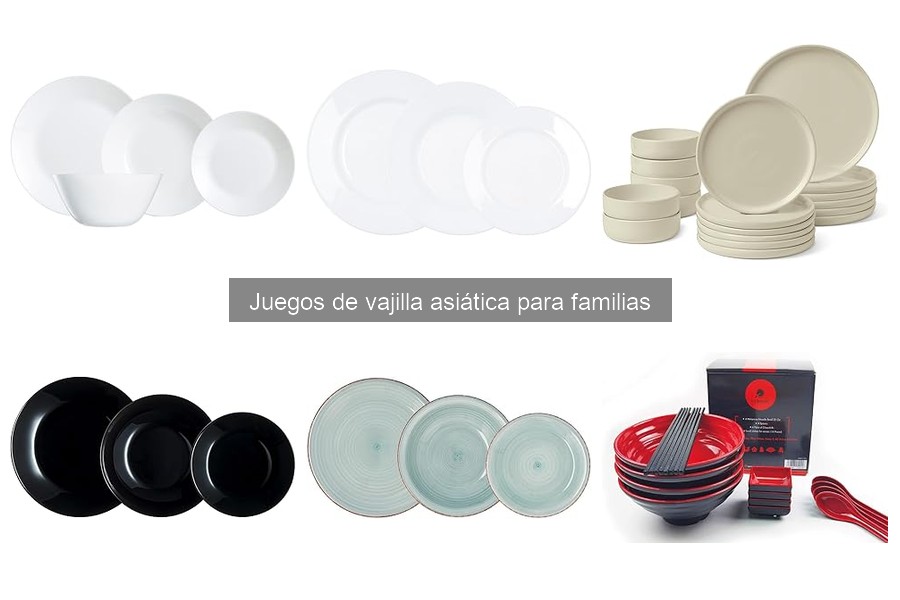 Alternativas a vajilla asiática para cenas temáticas