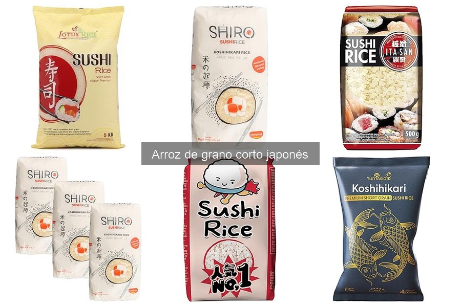 Alternativas al arroz de grano corto japonés para recetas