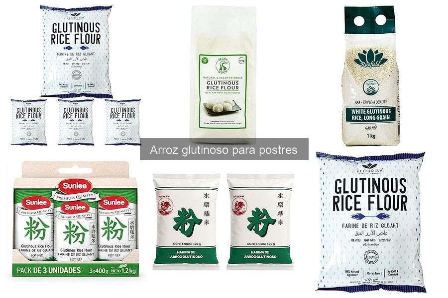 Alternativas al arroz glutinoso en postres deliciosos