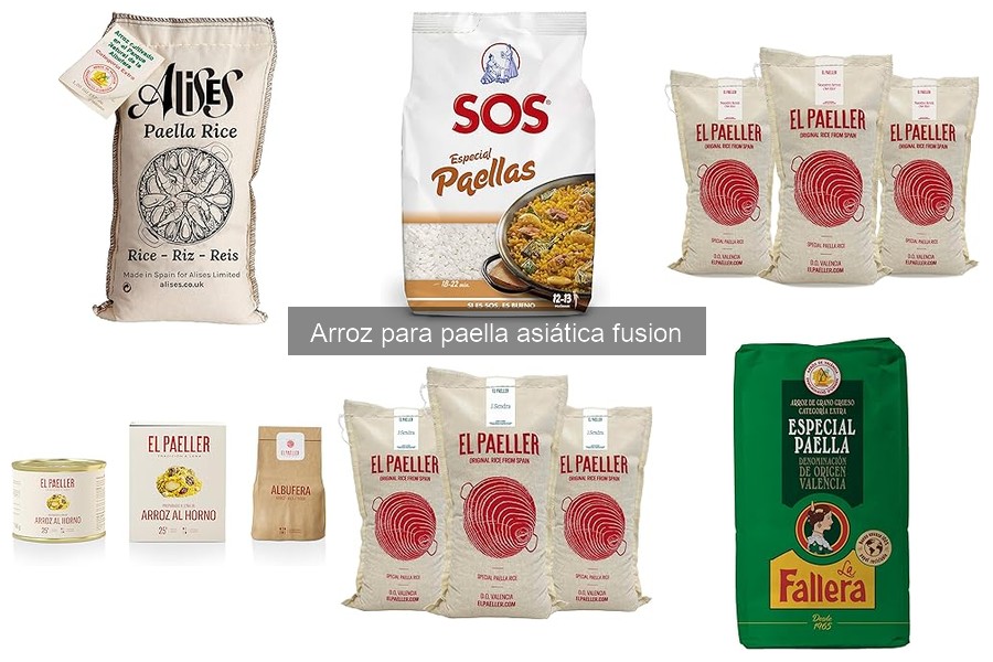 Alternativas al arroz para paella asiática fusión