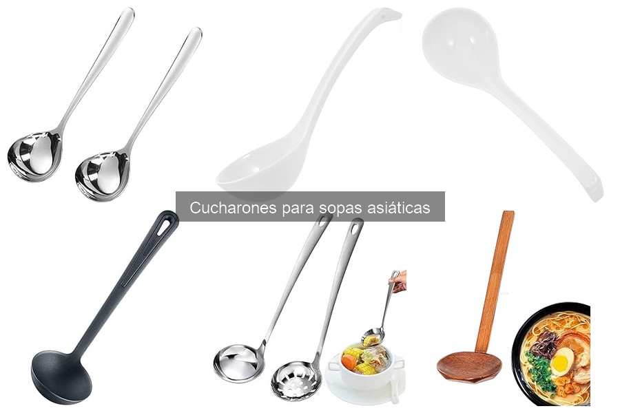 Alternativas al cucharón tradicional para sopas asiáticas