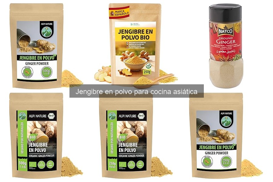 Alternativas al jengibre en polvo en la cocina asiática