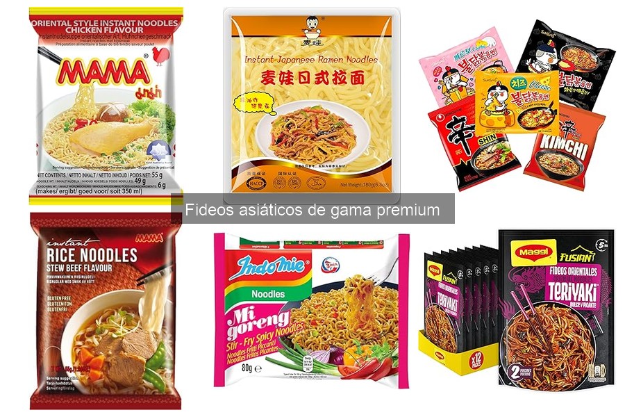 Alternativas asequibles a fideos asiáticos premium