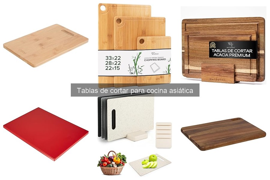 Alternativas creativas a tablas de cortar para cocina asiática