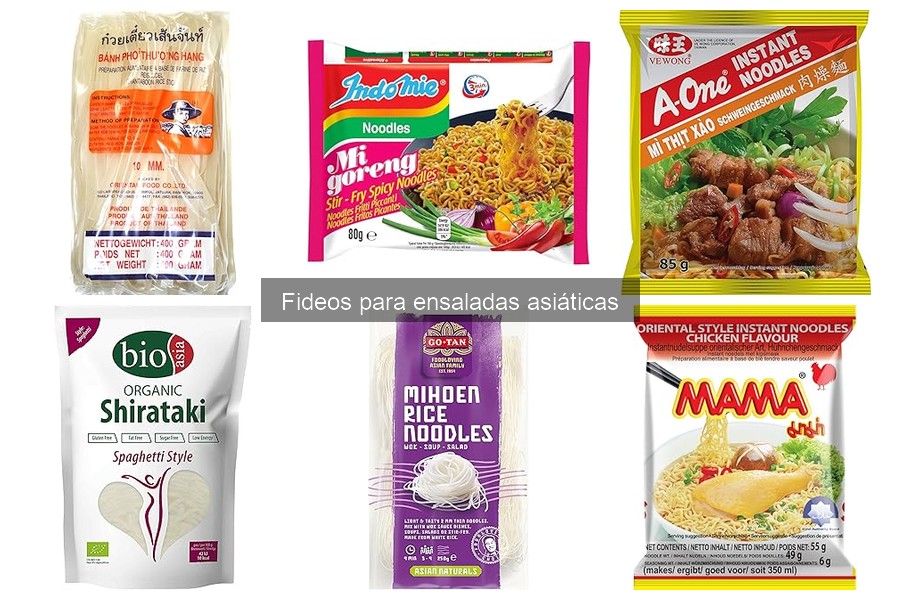 Alternativas deliciosas a los fideos para ensaladas asiáticas