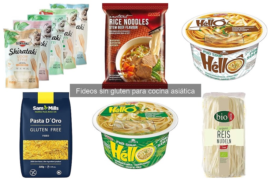 Alternativas deliciosas a los fideos sin gluten