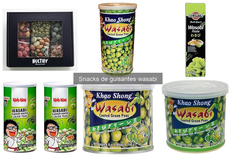 Alternativas deliciosas a los snacks de guisantes wasabi