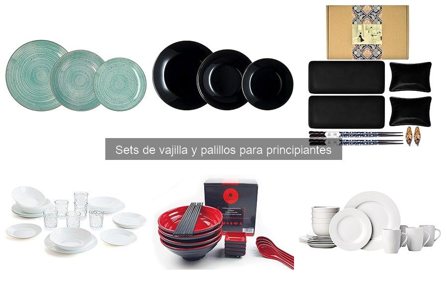 Alternativas económicas a sets de vajilla y palillos