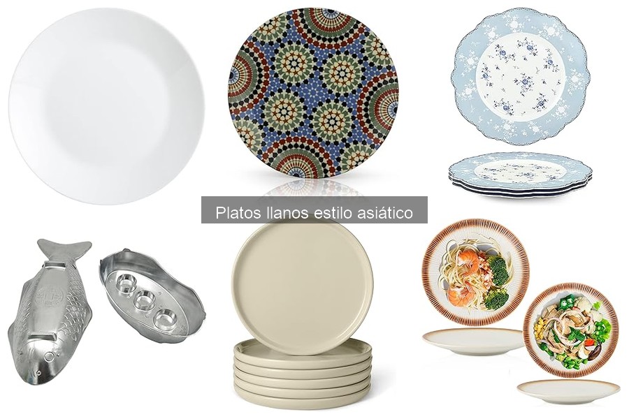Alternativas modernas a platos llanos asiáticos tradicionales