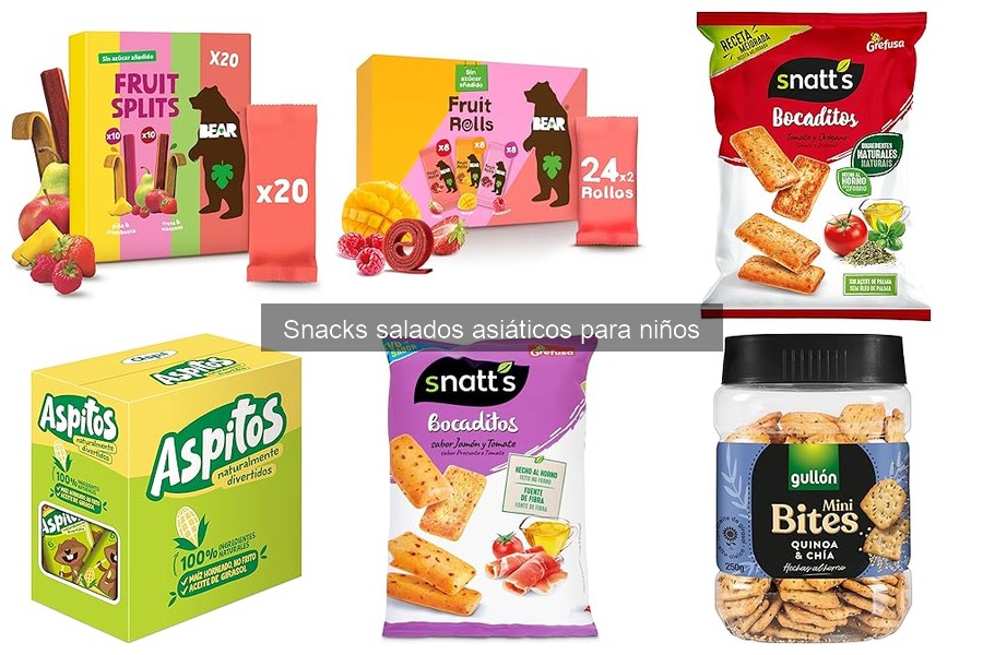 Alternativas para Snacks Salados Asiáticos para Niños con Alergias