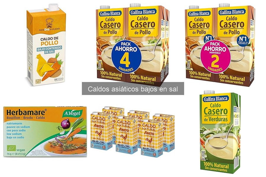 Alternativas saludables a caldos asiáticos bajos en sal