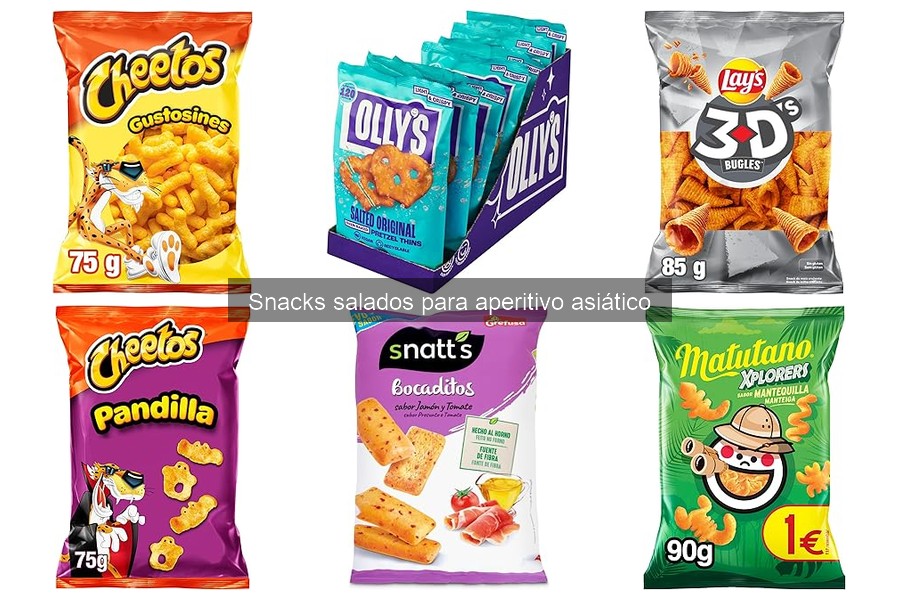 Alternativas saludables a los snacks salados asiáticos