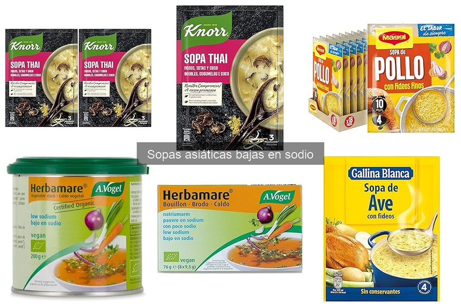 Alternativas Saludables a Sopas Asiáticas Bajas en Sodio