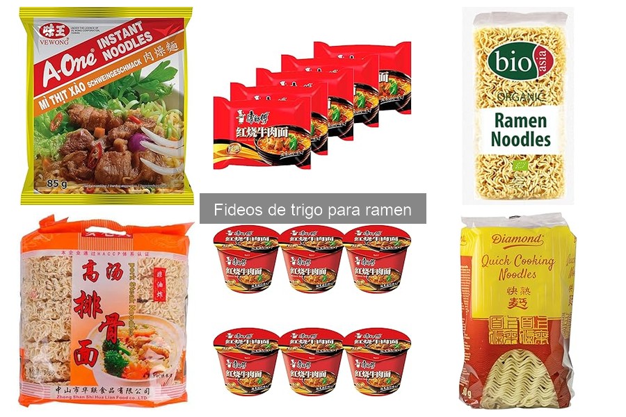 Alternativas sin gluten a fideos de trigo para ramen