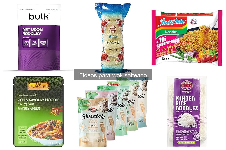 Alternativas sin gluten a fideos para wok salteado
