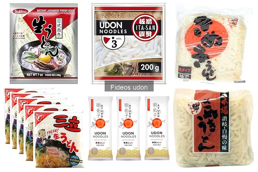 Alternativas sin gluten a los fideos udon para recetas