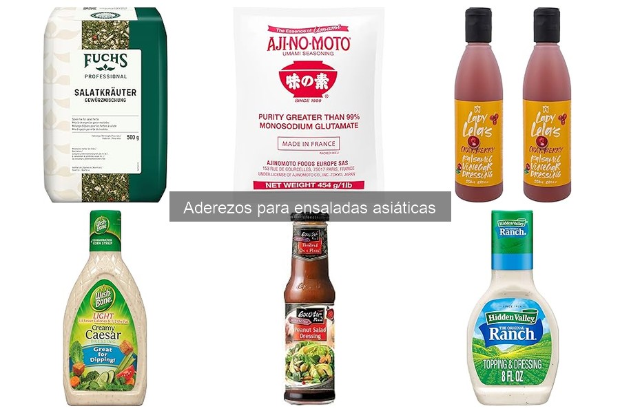 Alternativas suaves a aderezos asiáticos para ensaladas
