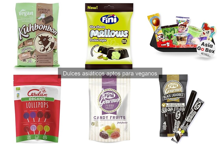 Alternativas veganas a dulces asiáticos convencionales