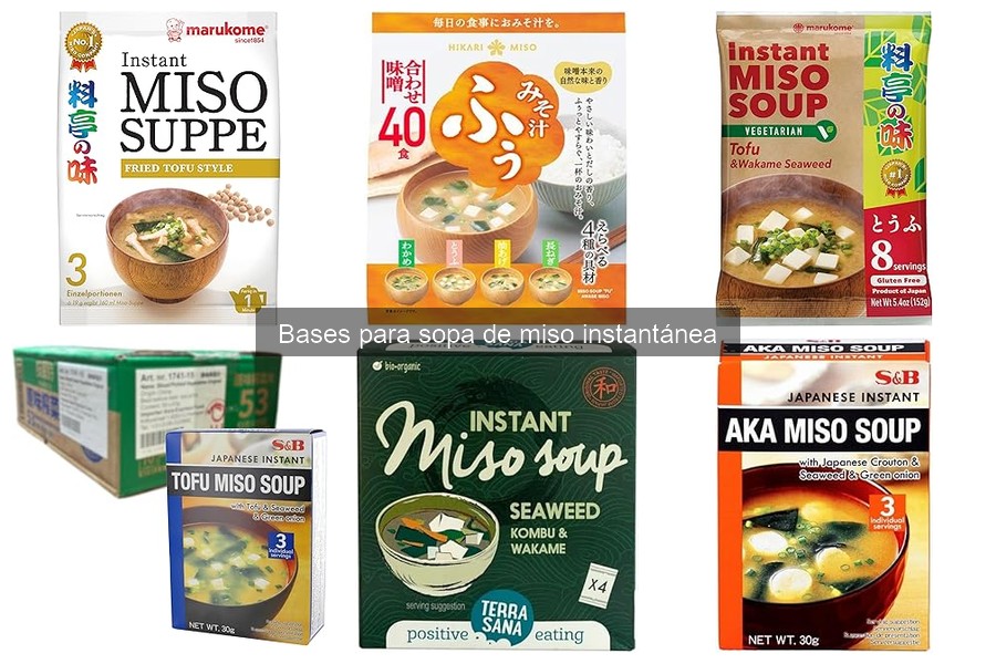 Análisis de sopas de miso instantáneas: Guía de sabores