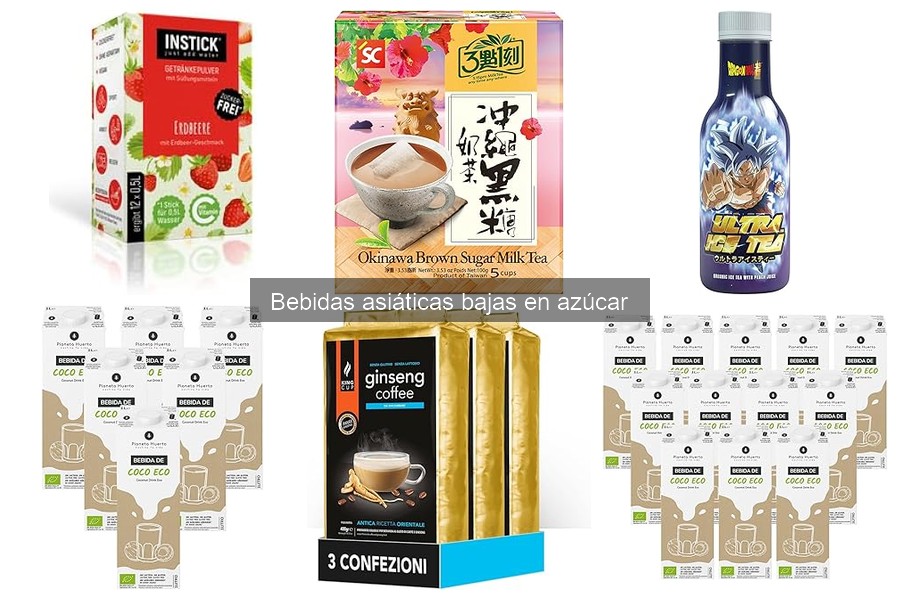 Bebidas asiáticas bajas en azúcar: tipos y opciones