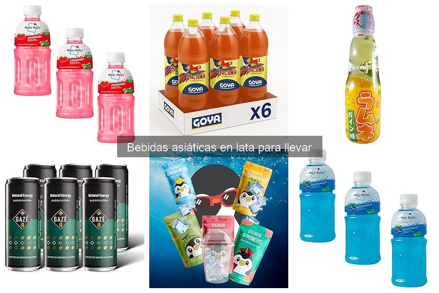 Beneficios de las bebidas asiáticas en lata para llevar