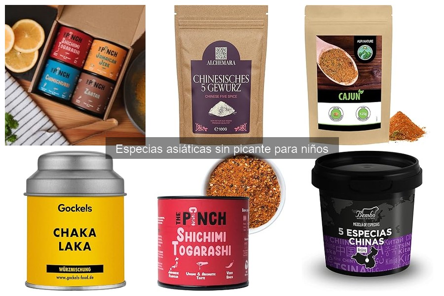 Beneficios de las especias asiáticas sin picante para niños